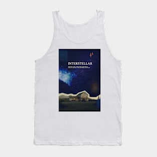 Interstellar movie poster, sci fi, adventure movie fan art Tank Top